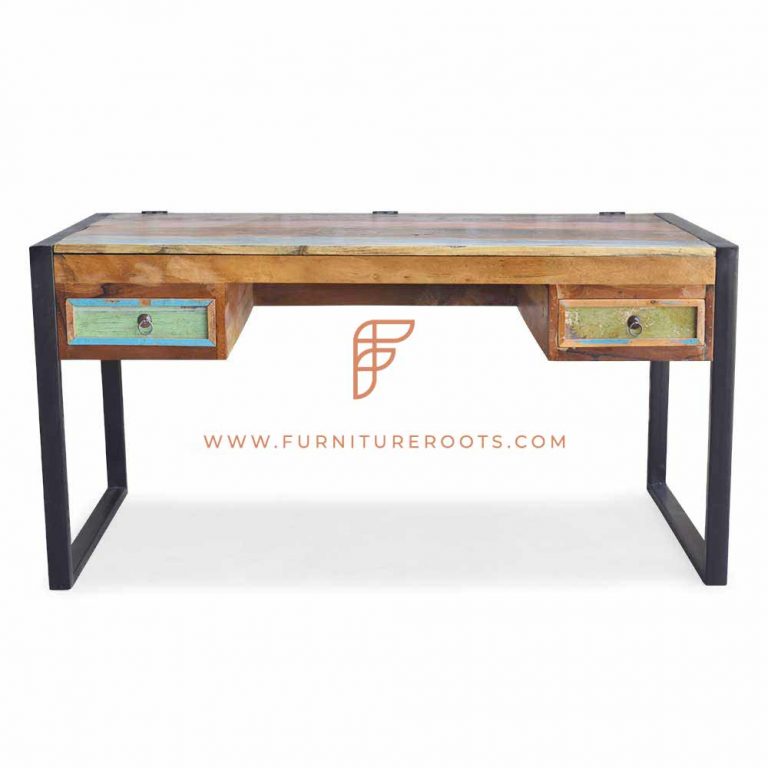 Old Home Recycled Study Table Recycled Indian Furniture Design