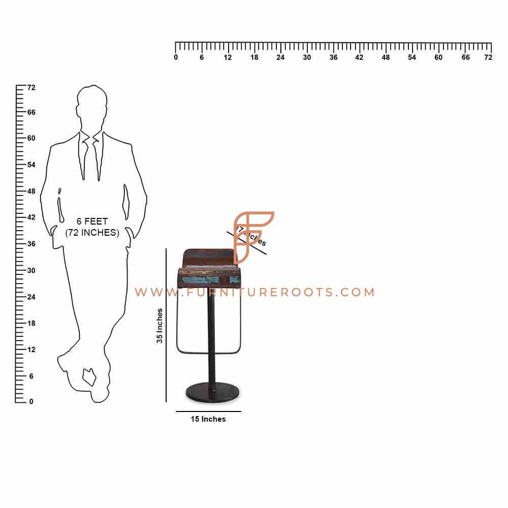 Taburete de dibujo exótico