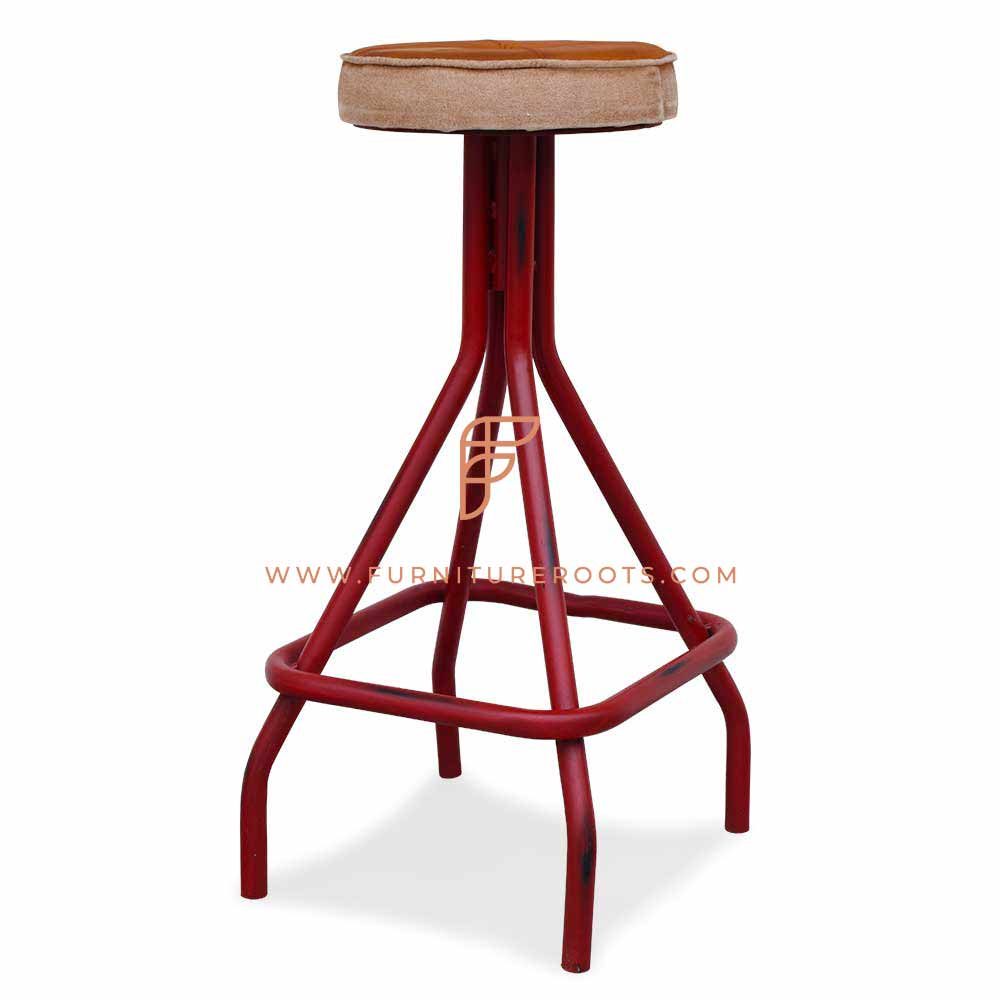 Rugged Retro-style Barstool