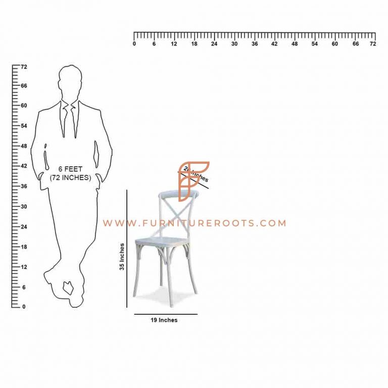 Rock Solid Cross Back Dining Chair Café & Coffee Shop Chairs