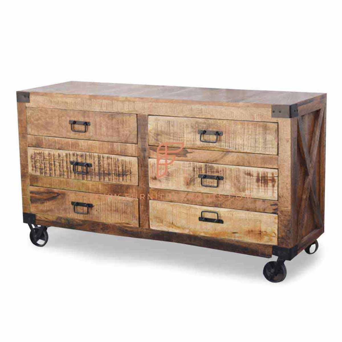 industrial dresser Mathus 5-Drawer Dresser main image 1