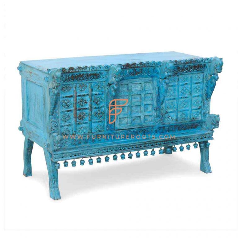 Altmodisches Streifen Sideboard - zurückgeforderte Teakholzmöbel