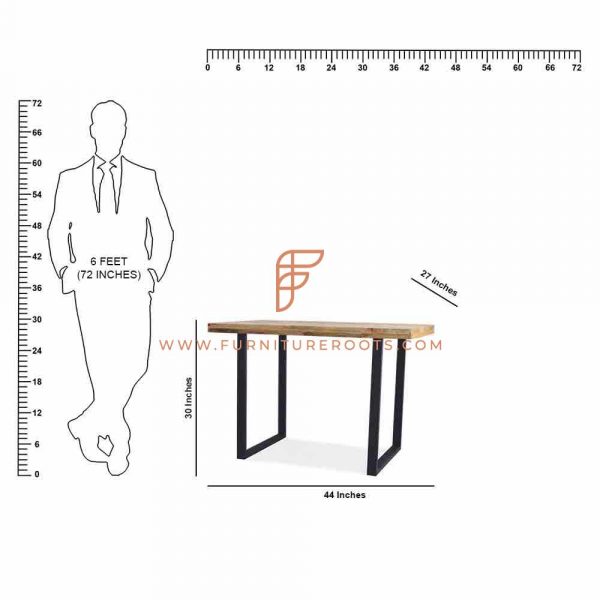Mango Wood Table Cafeteria Table and Chairs FurnitureRoots