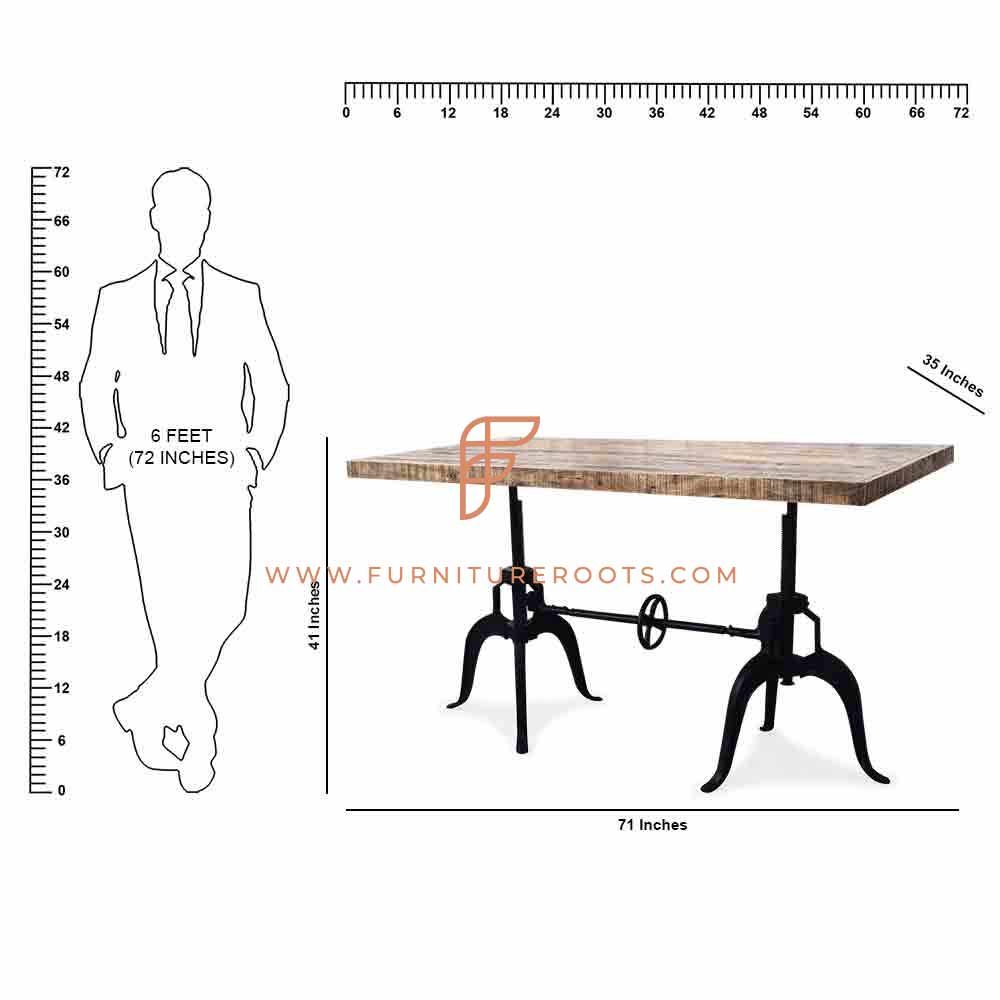 Heavy Double Adjusting Dining Table