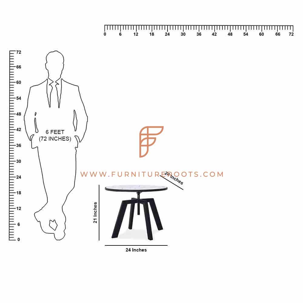 Table centrale d'extérieur en métal éprouvée