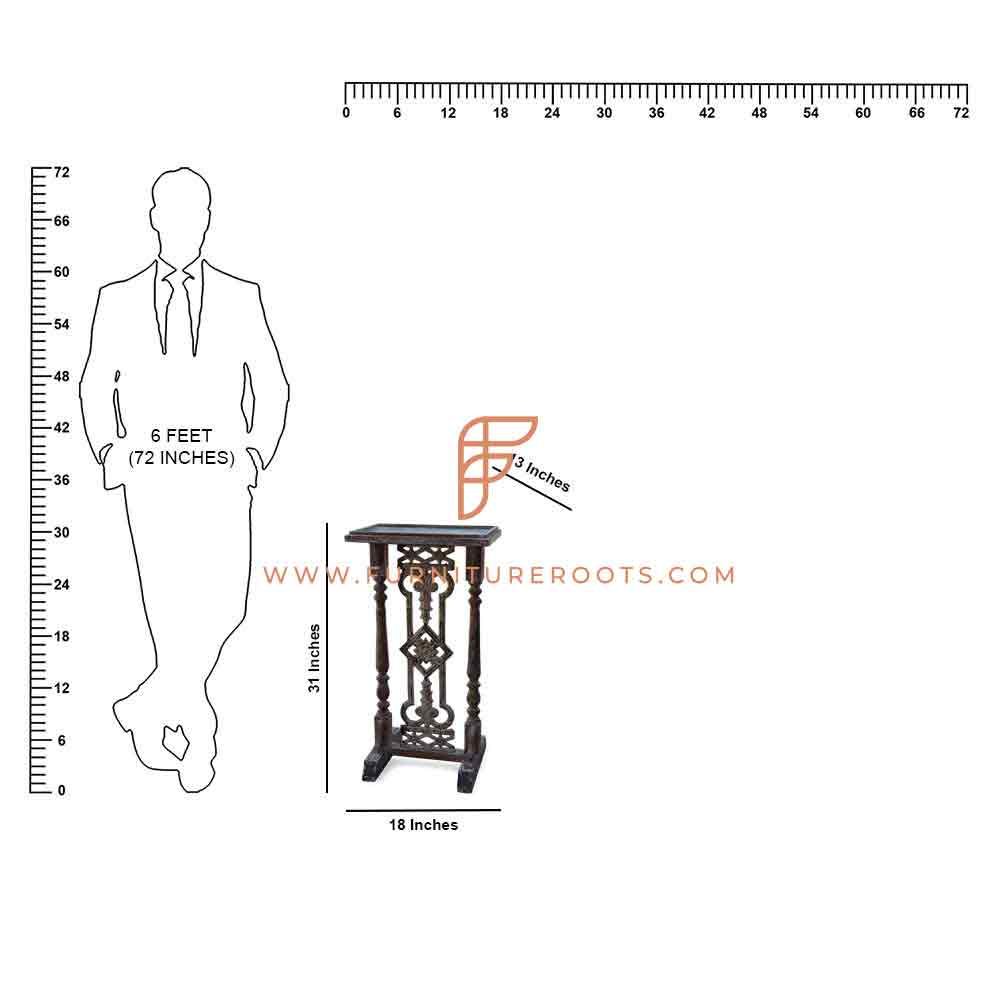 FR End Tables Series Solid Wood Side Table In Colonial Design