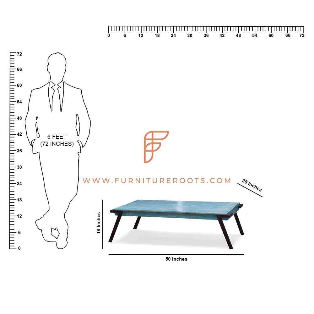 FR Couchtisch-Serie Quadratischer Tisch mit Metallfüßen und Tischplatte aus lackiertem Holz