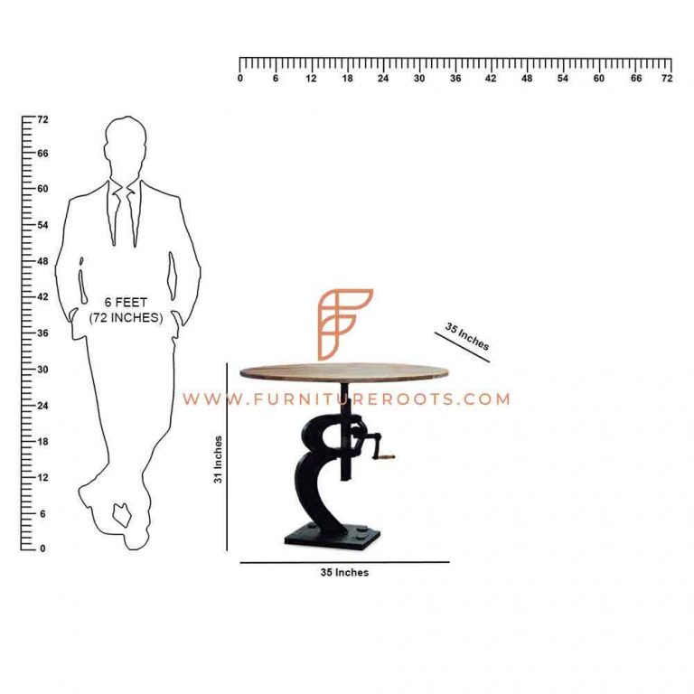 Buy FR Tables Series HeightAdjustable Industrial Table with Crank
