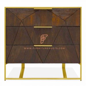 contemporain, casegoods en bois foncé