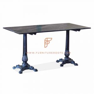 black marble top cafe table