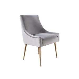 modern leather upholstered chair in white leather