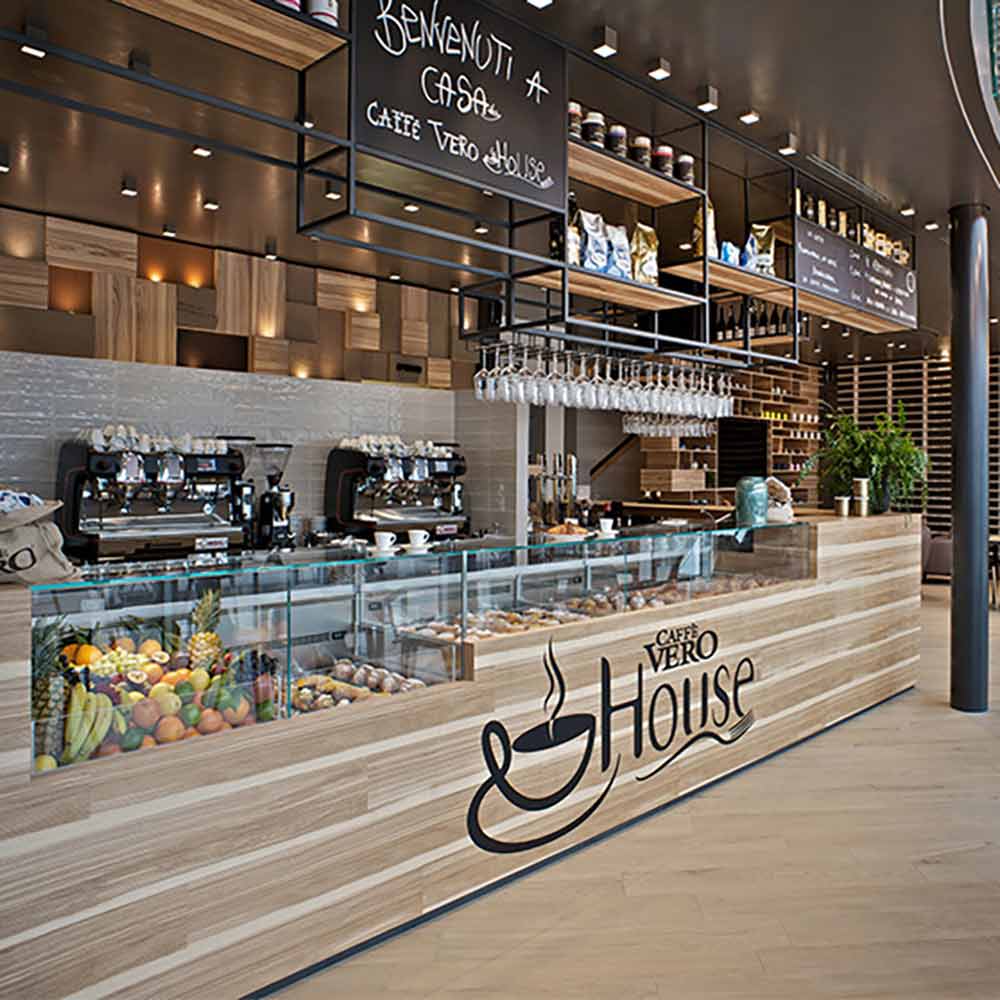 High end Coffee Shop Counter Design Restaurant Service 46 OFF